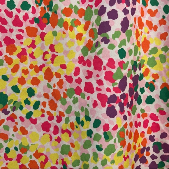 Periwinkle Colorful Spots‎ Season Bright and Embroidered Blouse. Size XL. - Picture 11 of 13